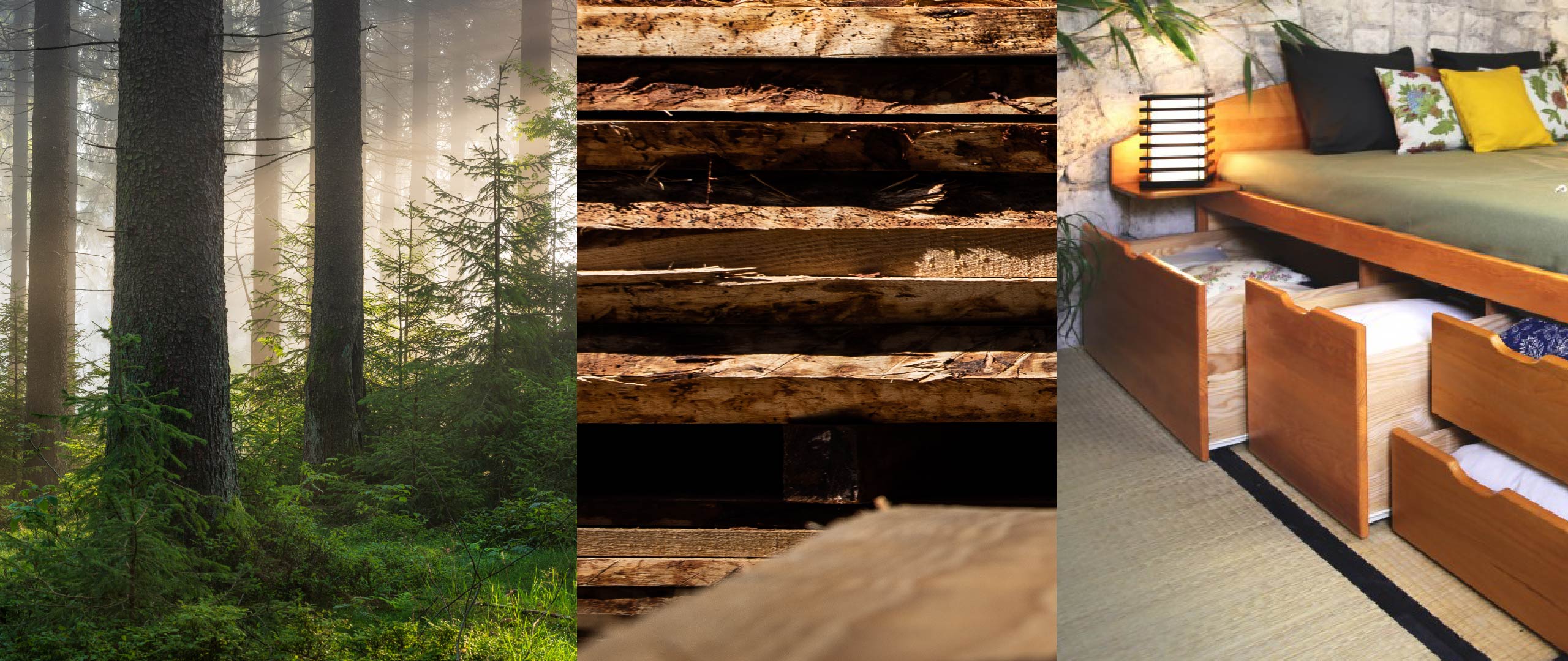 Atelier de fabrication de lits à tiroirs en bois massif